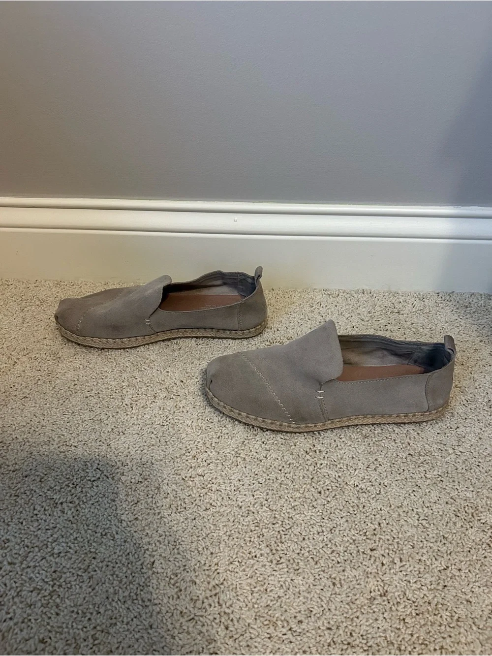 Tom’s Suede Espadrille Slip On Shoes